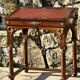 Writing desk or bonheur du jour in mahogany by E. Poteau.