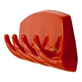 Space Age wall hook orange Gilac France 1970s