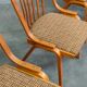 Set of 4 fabric chairs by Ton Bystrice 1960