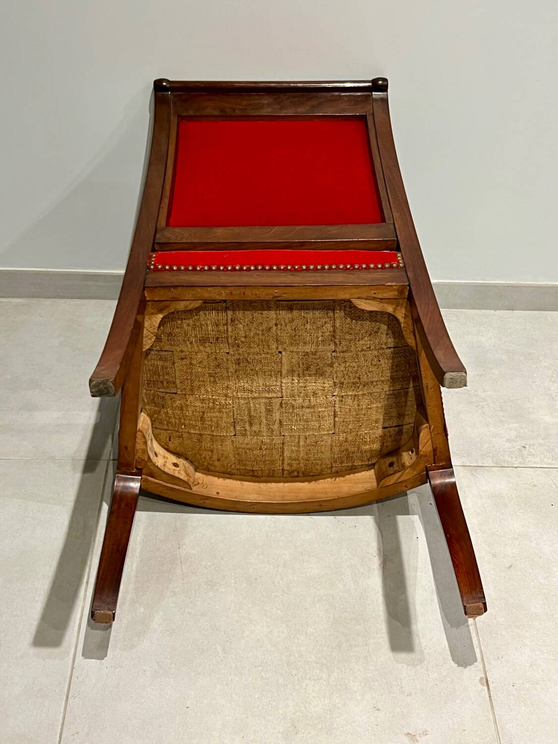 Restoration period armchair with cross