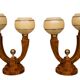 Unique table lamps from the mid-20th century, after renovation.