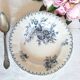 Antique earthenware soup plates