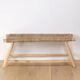 Moroccan handcrafted bench in wood and cord 100x40x40cm