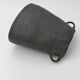 Black earth stoneware vase