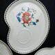 Set of 4 Paris porcelain breakfast cups, Pavot model