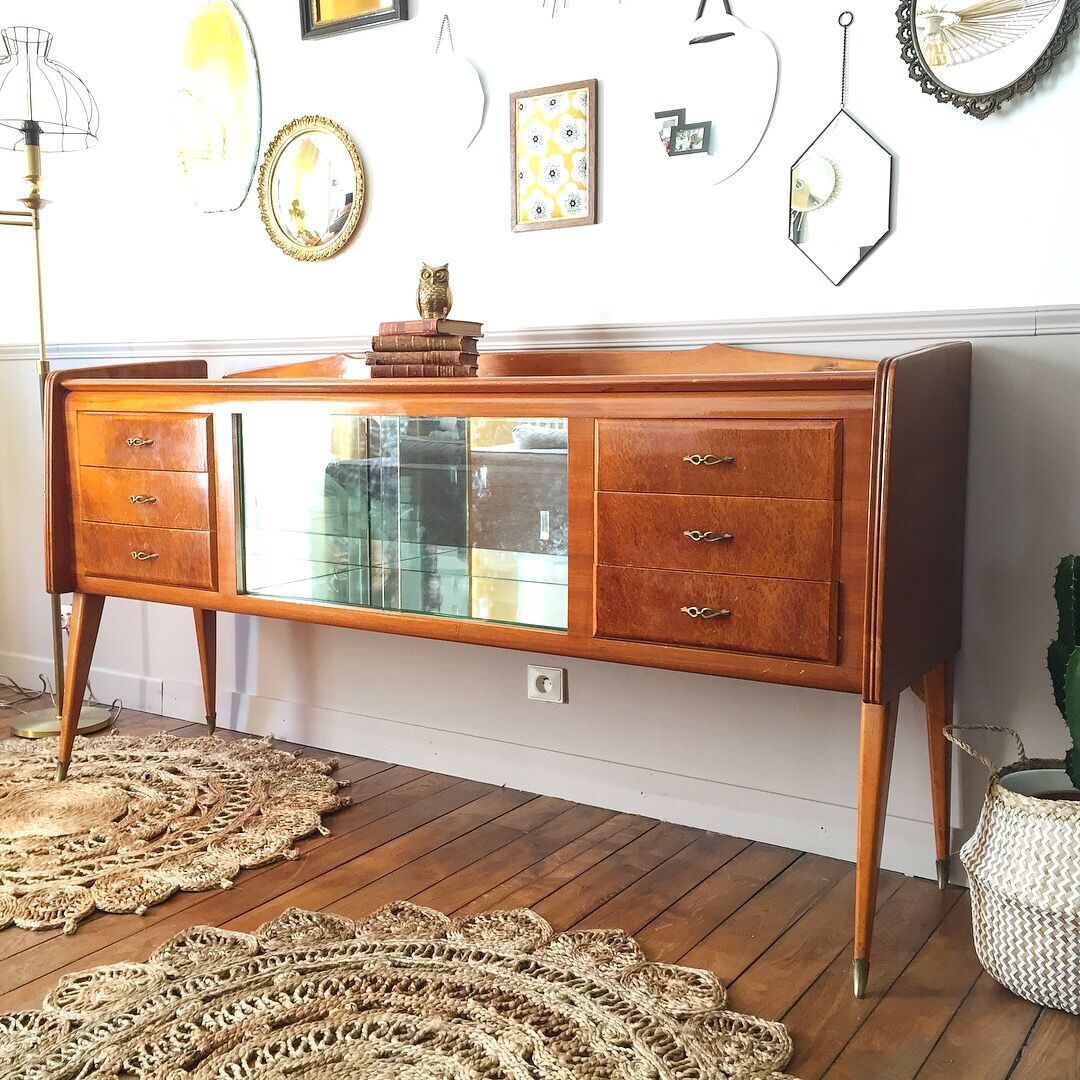 Sideboard vintage feet compass