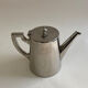 Silver metal teapot
