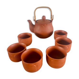 Terracotta tea set