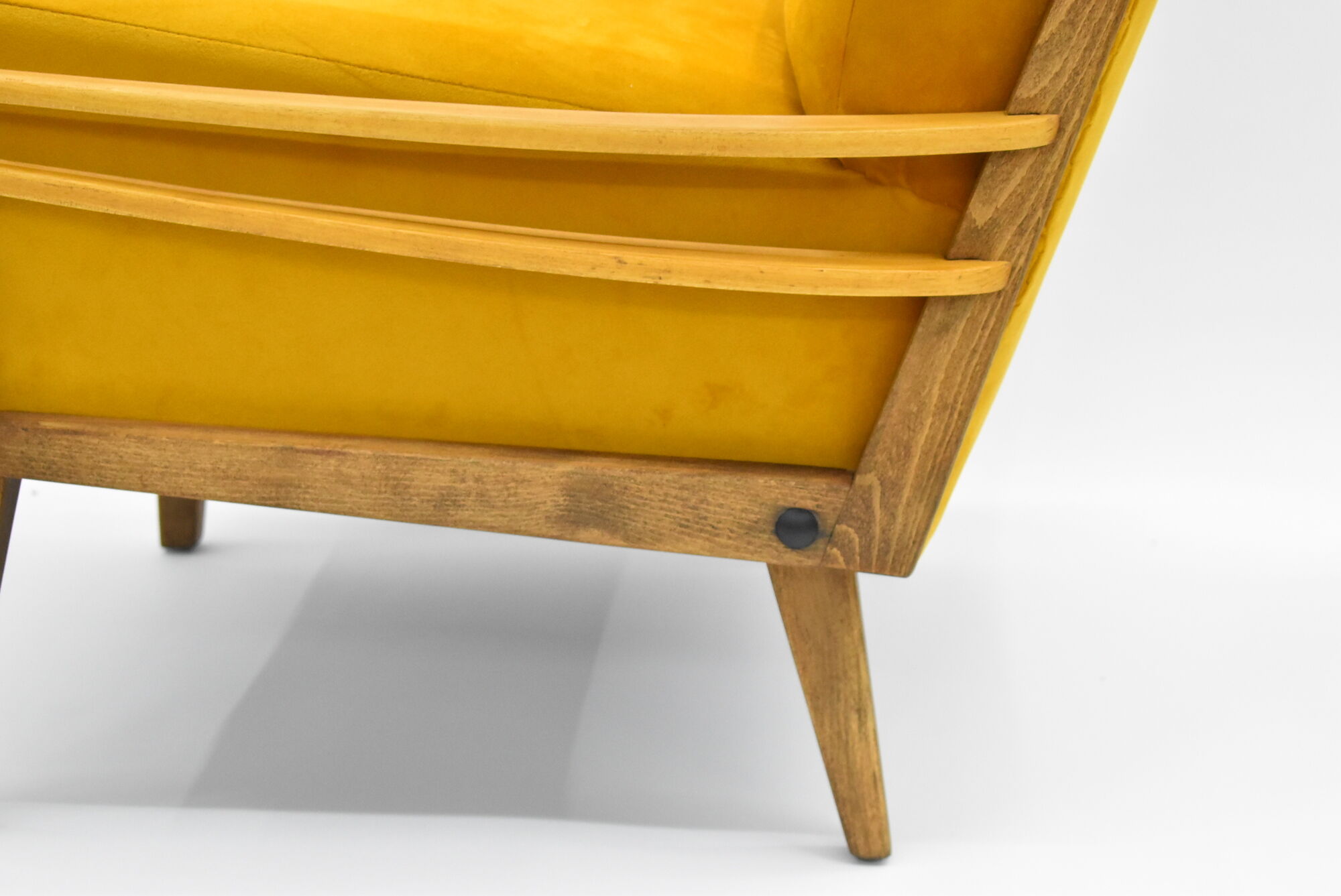 Fauteuil vintage jaune, Allemagne, années 1960