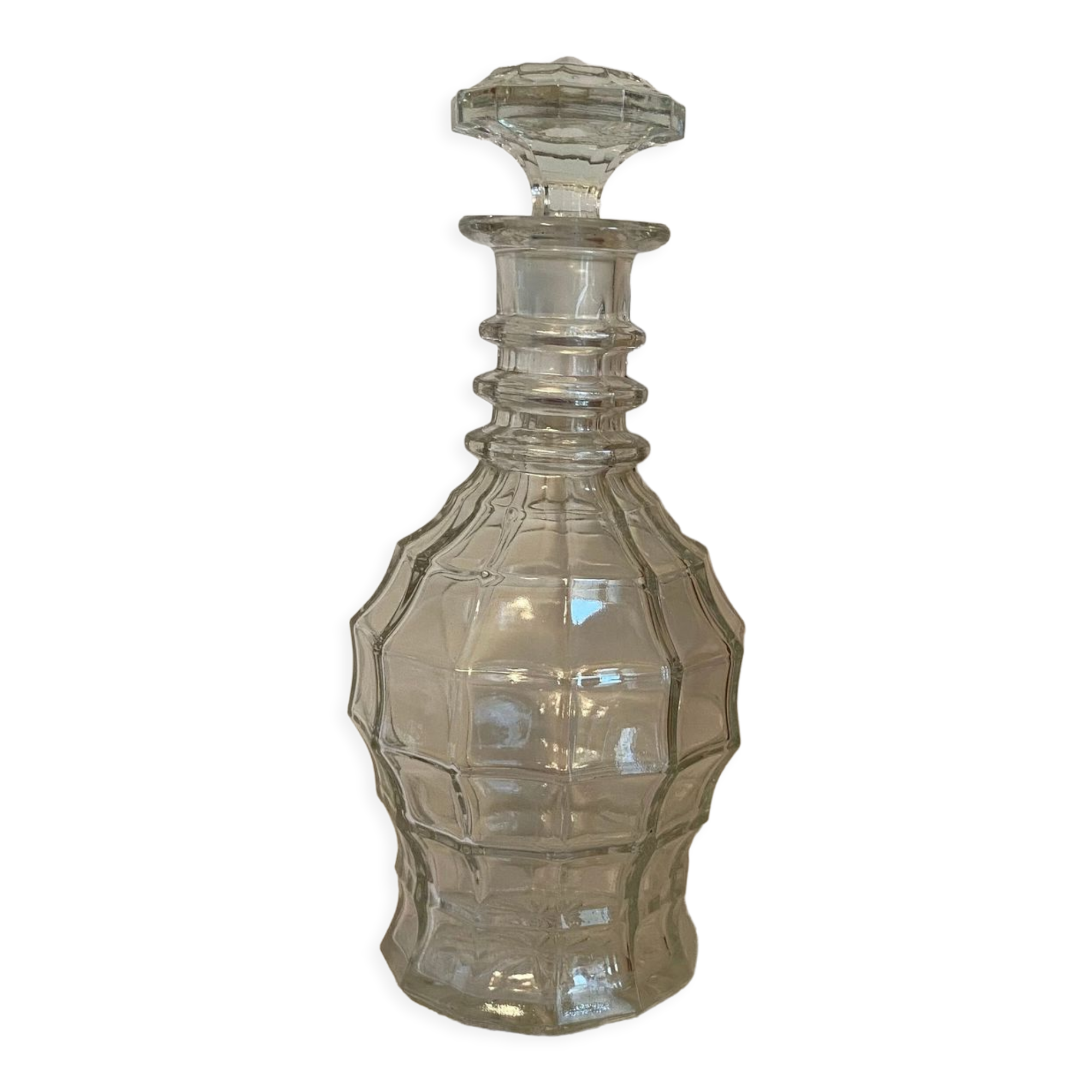 Vintage carafe in molded glass