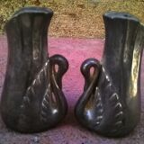 Pair of Swans "salt-pepper"
