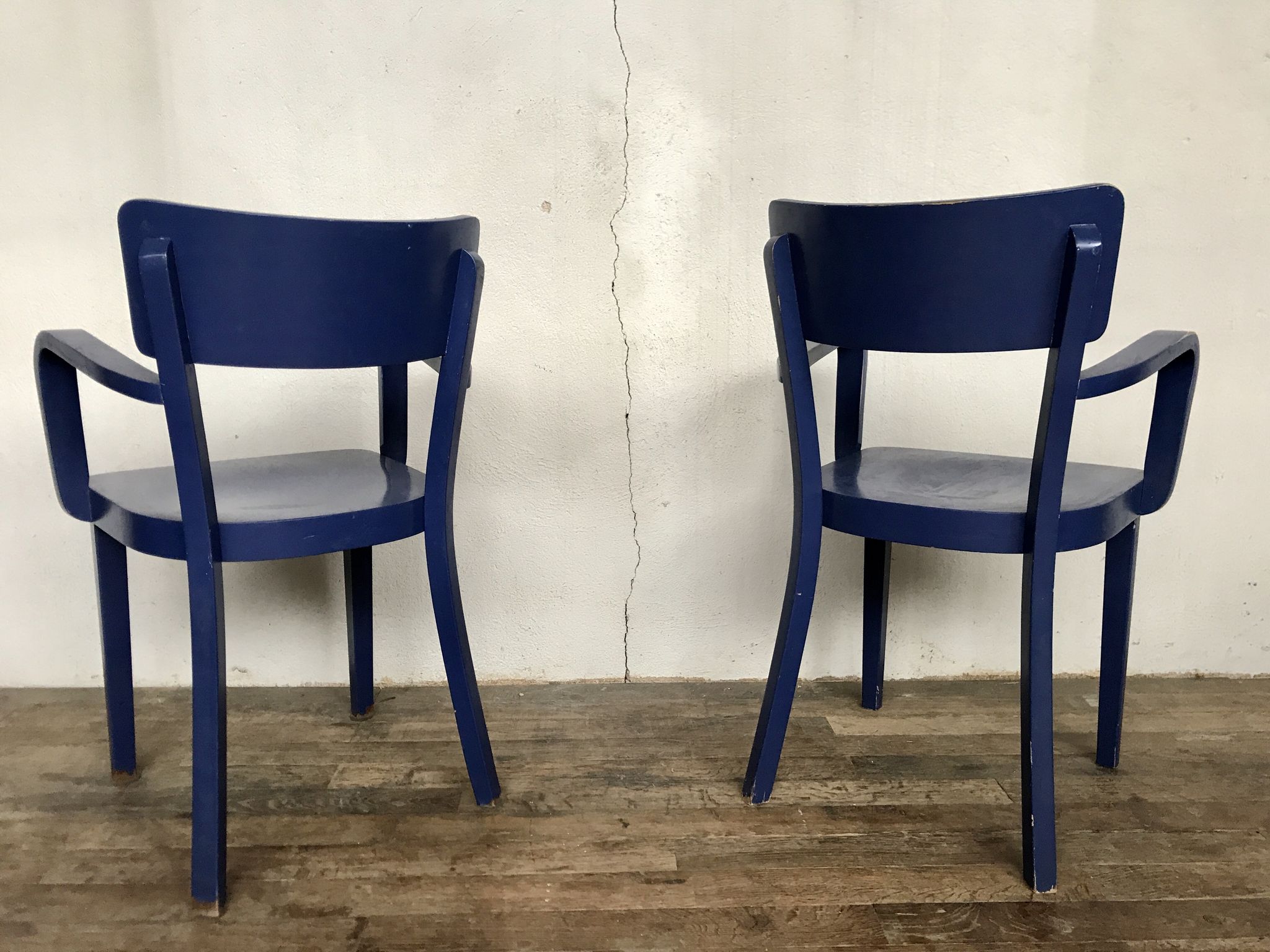 Paire de 2 fauteuils de bureau bout de table