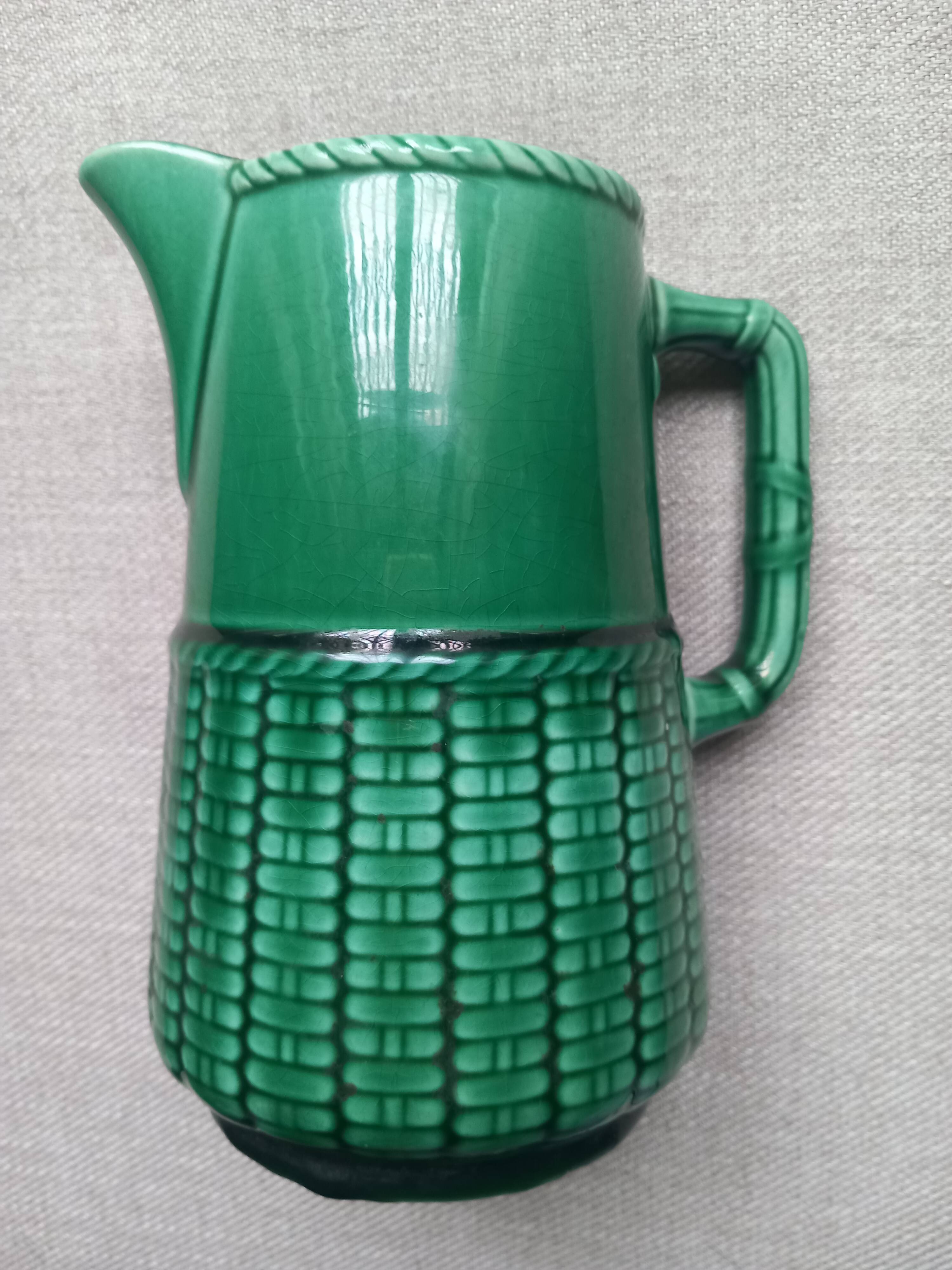 Barbotine jug from SARREGUEMINES