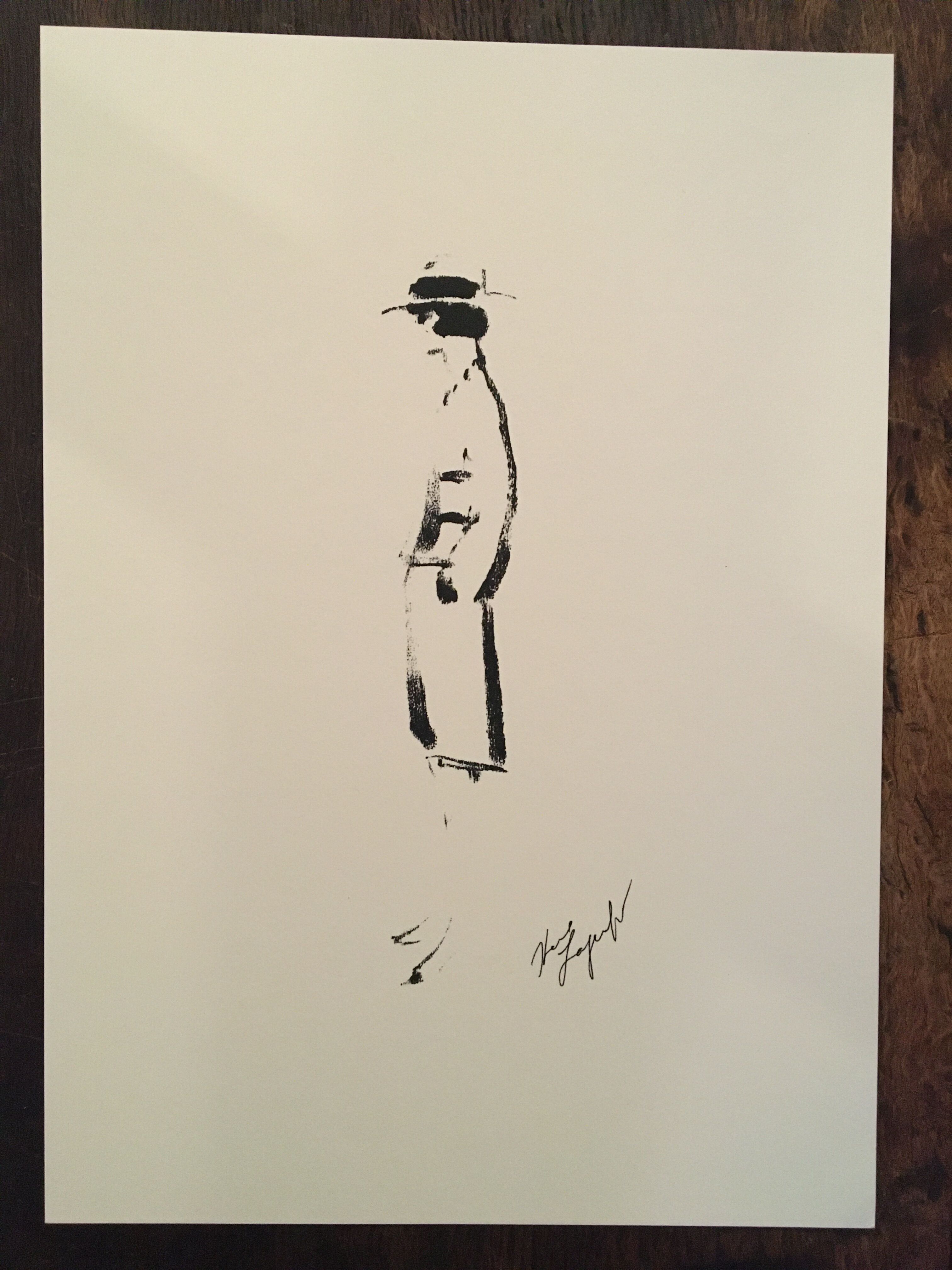 Chanel : illustration de mode avec feuillet des années 90