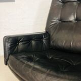 Vintage danish mid century svend. skipper leather lounge chair 1970,s