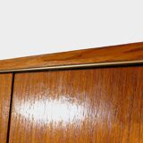 Vintage mid century modern Scandinavian 5-door wardrobe in teak, 1960s