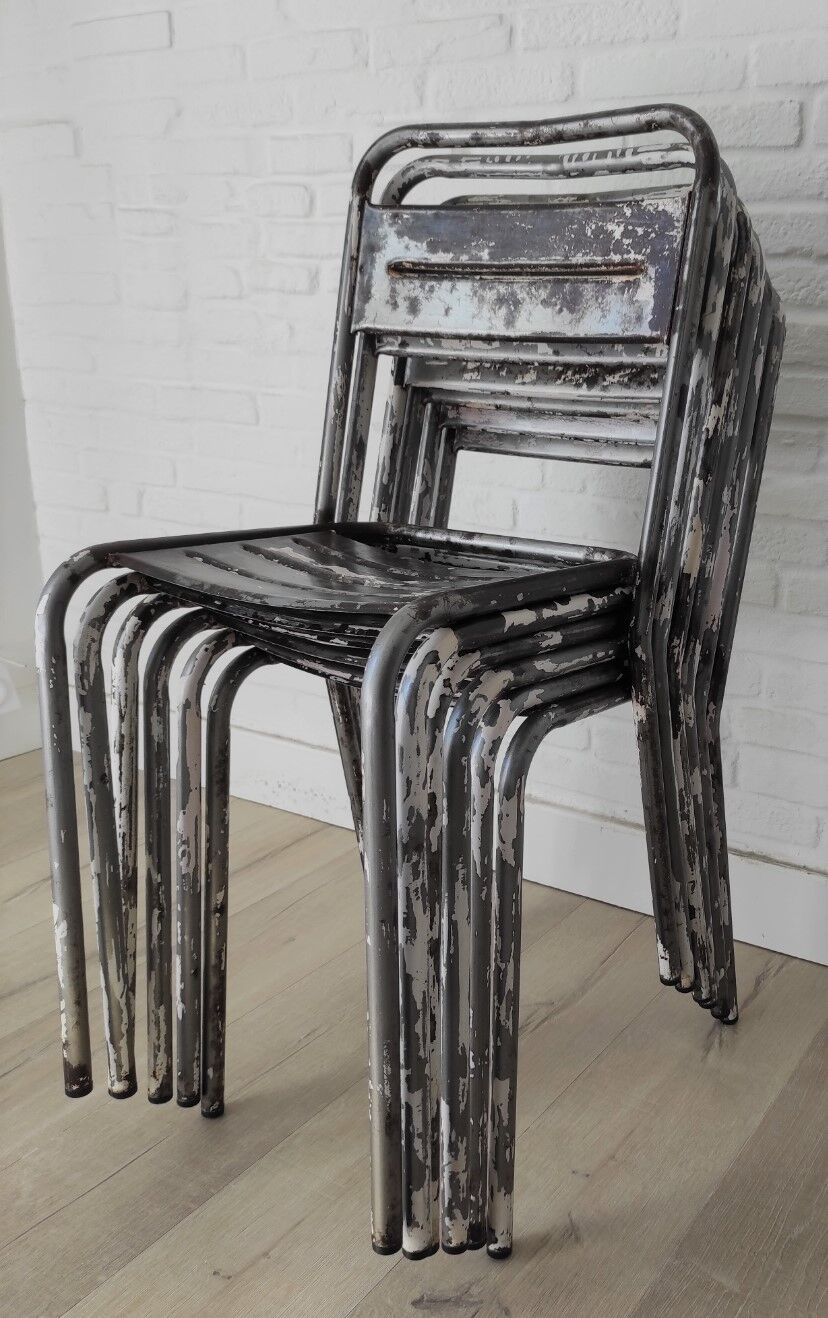 6 Industrial Tolix chairs