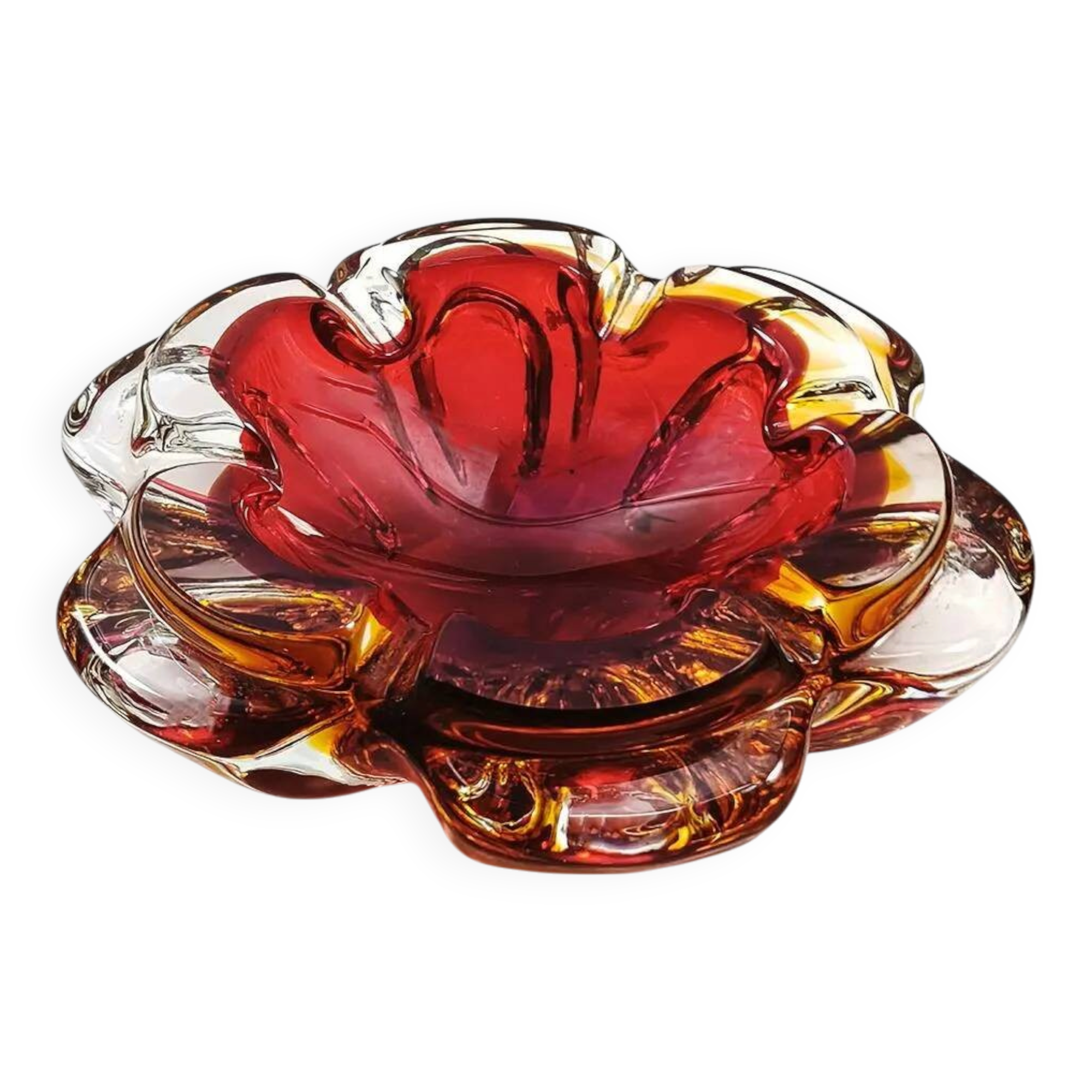1960s Big Ashtray in Murano Glass.