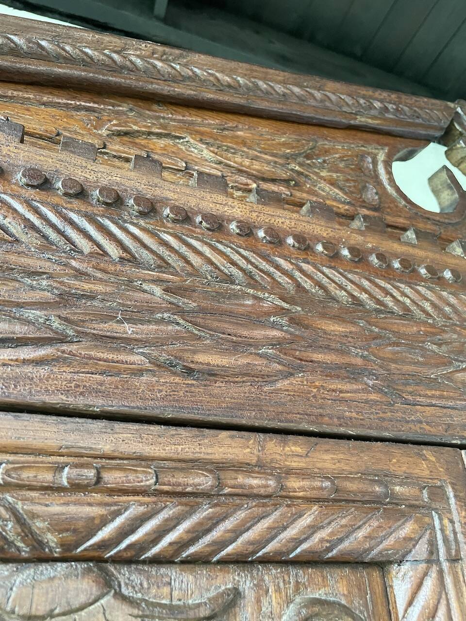 Auvergne brutalist folk art furniture 1890