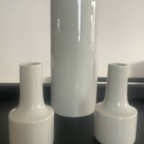 Trio of vintage West German porcelain vases