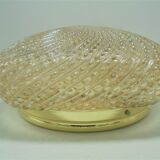 Plafonnier verre or