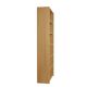 Vintage Scandinavian oak veneer library - 200 cm - modular shelves, 20th century