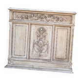 Antique carved wood panelling – Louis XVI style – Floral decoration