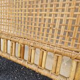 Rattan wicker headboard