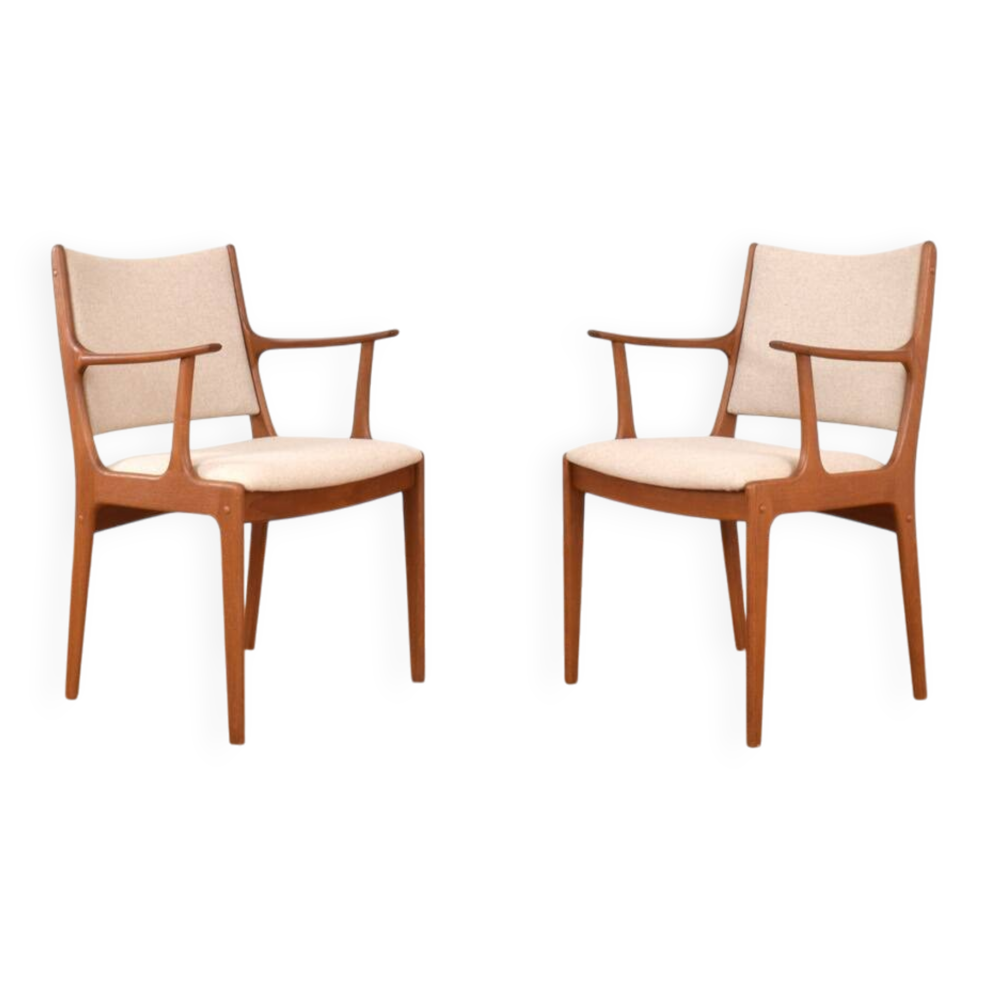 Mid-Century Teak Dining Chairs by Johannes Andersen for Uldum Møbelfabrik
