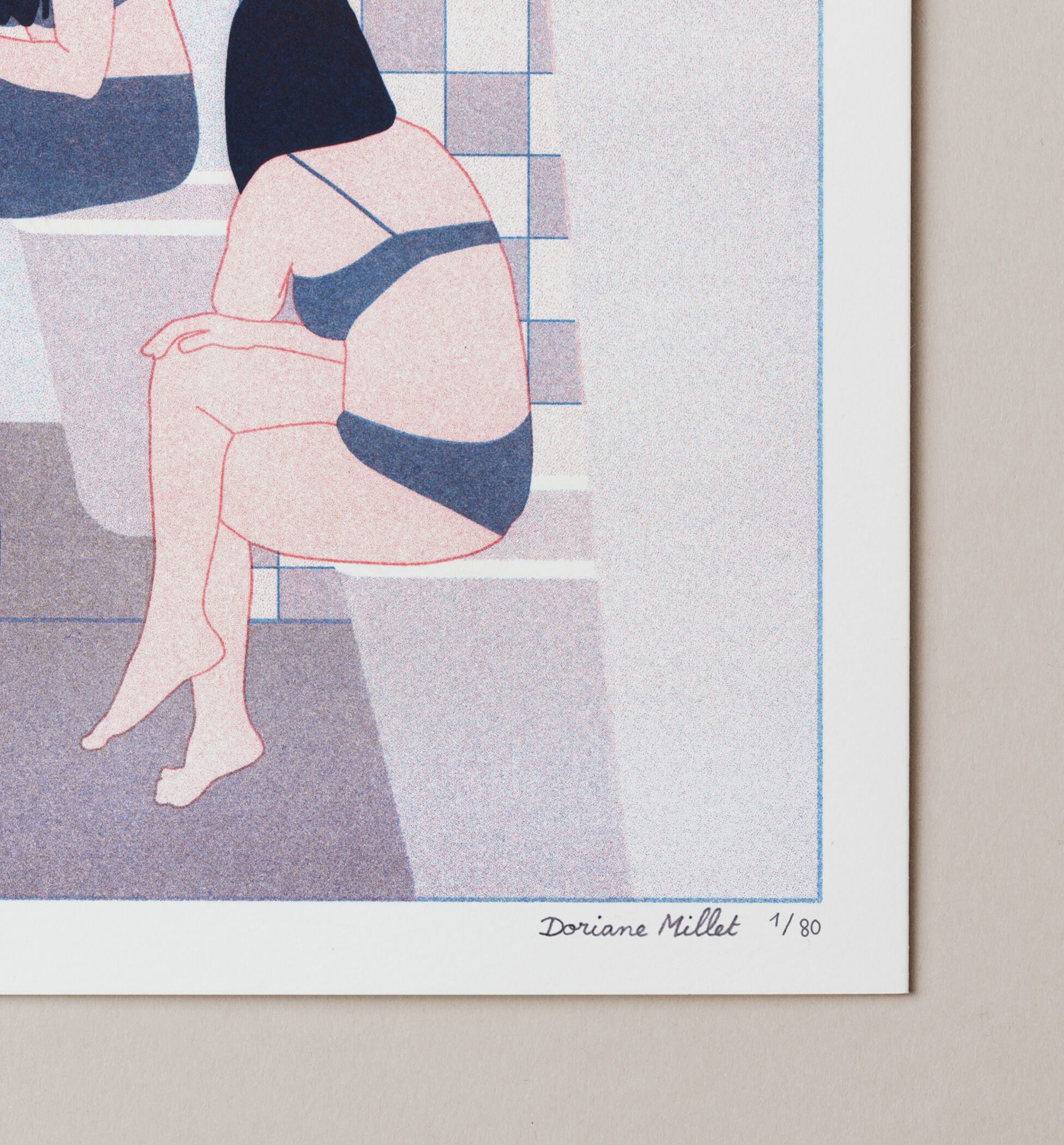 Illustration poster, A4 risography, limited edition