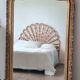 Antique Louis Philippe mirror with a pediment.