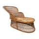 Mid-century rattan daybed, Italy 1940s