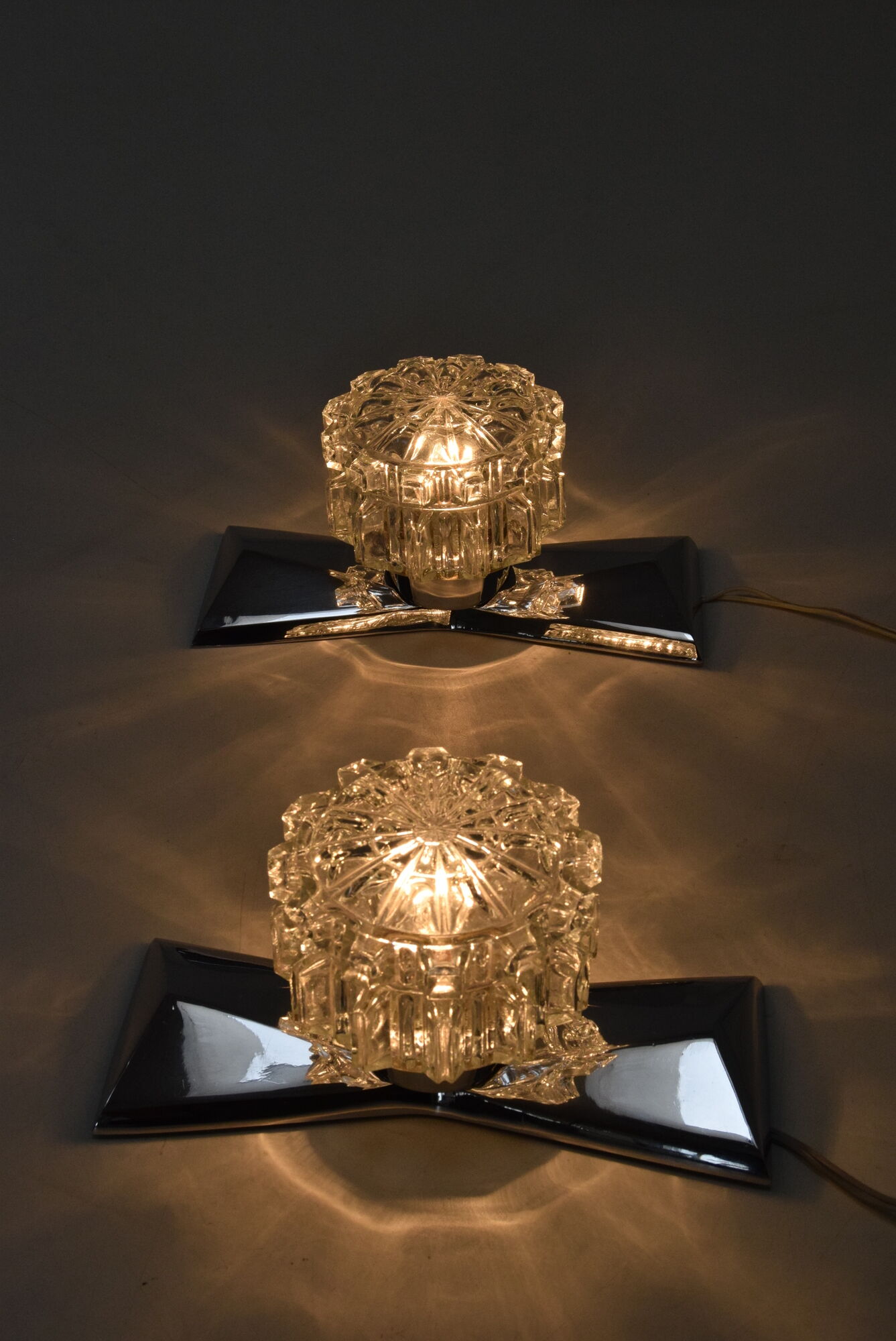 Pair of mid-century Wall Lamps,by  Hemi,Sweden,1960