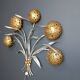 Vintage floral  wall lamp by Hans Kögl , 1970s