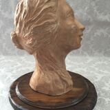 Bust face of woman art design 1950