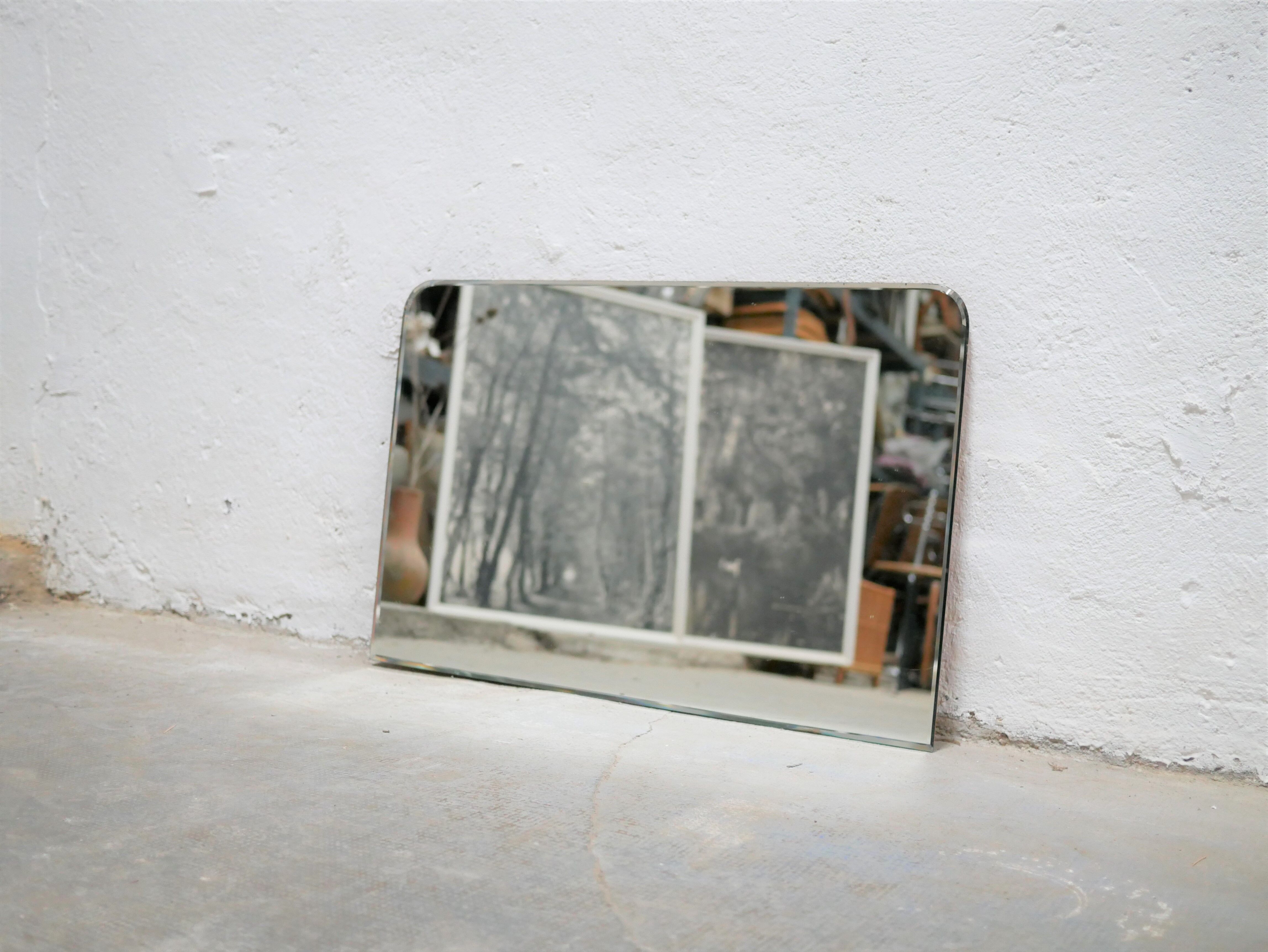 Beveled mirror art deco 48cm x 72cm