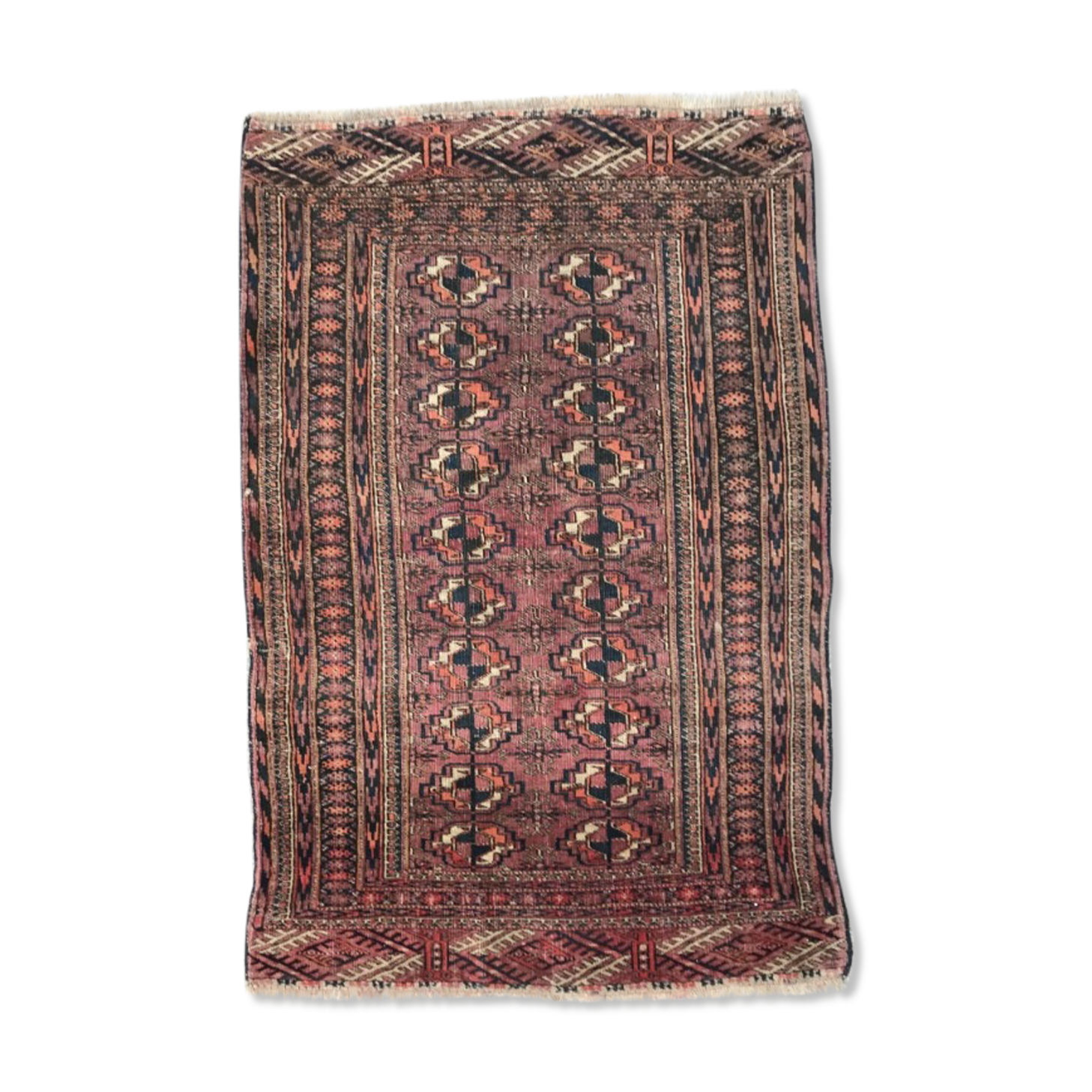 Former carpet Afghan Bokhara done hand 78 X 120 CM