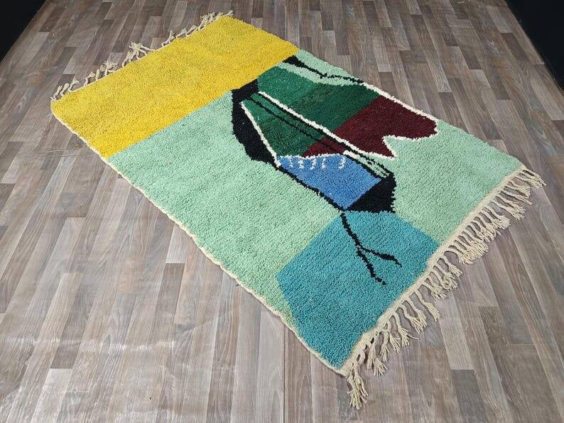 Handmade Berber rug, traditional Moroccan style