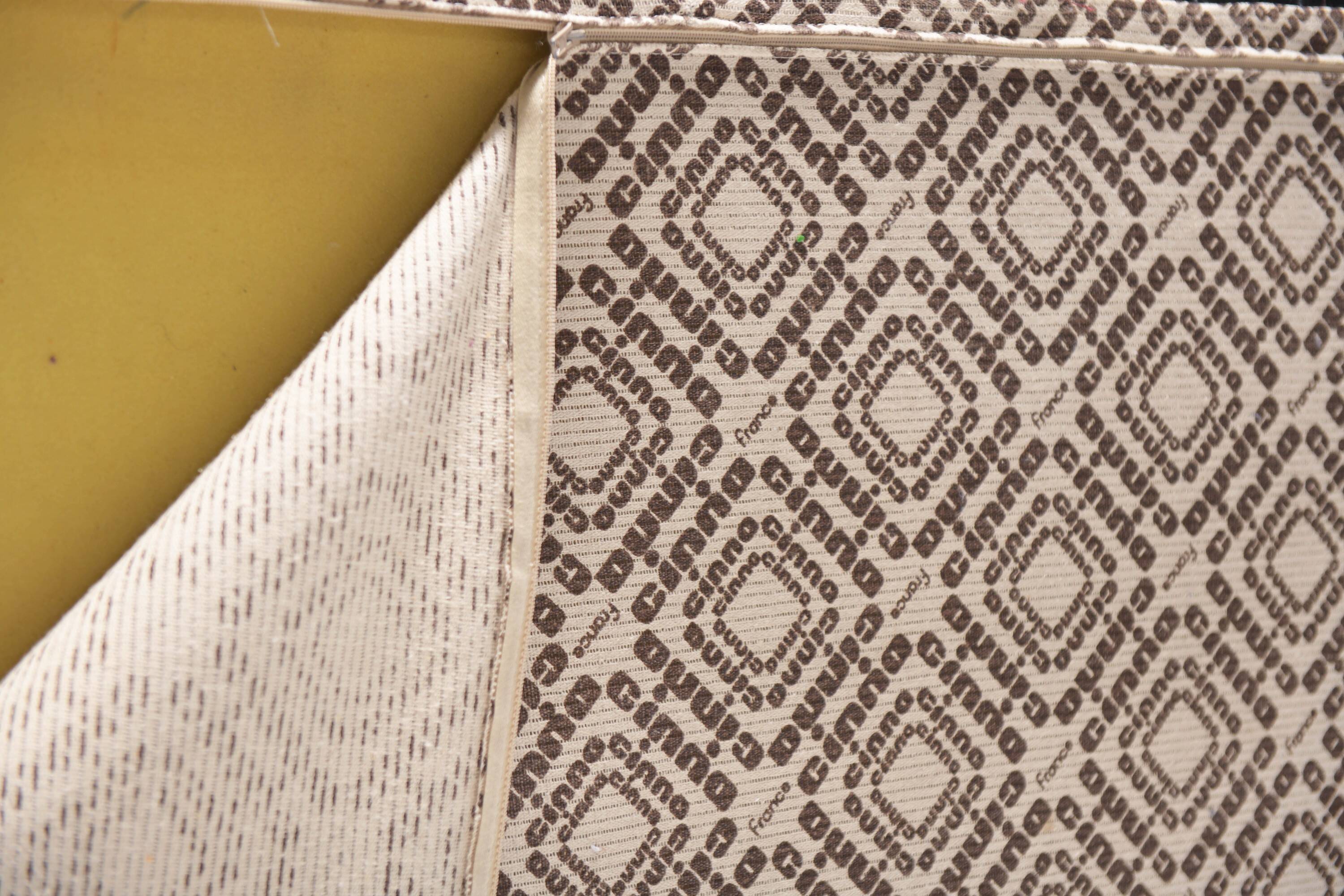 Stunning Sandra sofa in new black leather by Annie Hieronimus for Cinna France