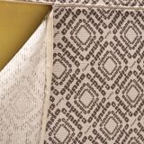 Stunning Sandra sofa in new black leather by Annie Hieronimus for Cinna France