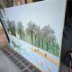 Tapestry, lakeside scene by Henri Rousseau