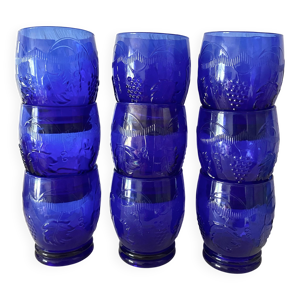 Verres à eau vintage