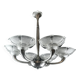 Lustre art deco 6 coupelles ezan