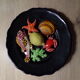 Vintage Vallauris trompe-l'oeil plate