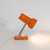 Wall spotlight lamp or to pose orange and vintage chrome, 1960