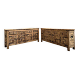 Pair of brutalist sideboards