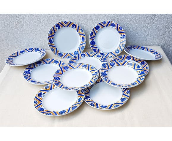 11 Art Deco dessert plates