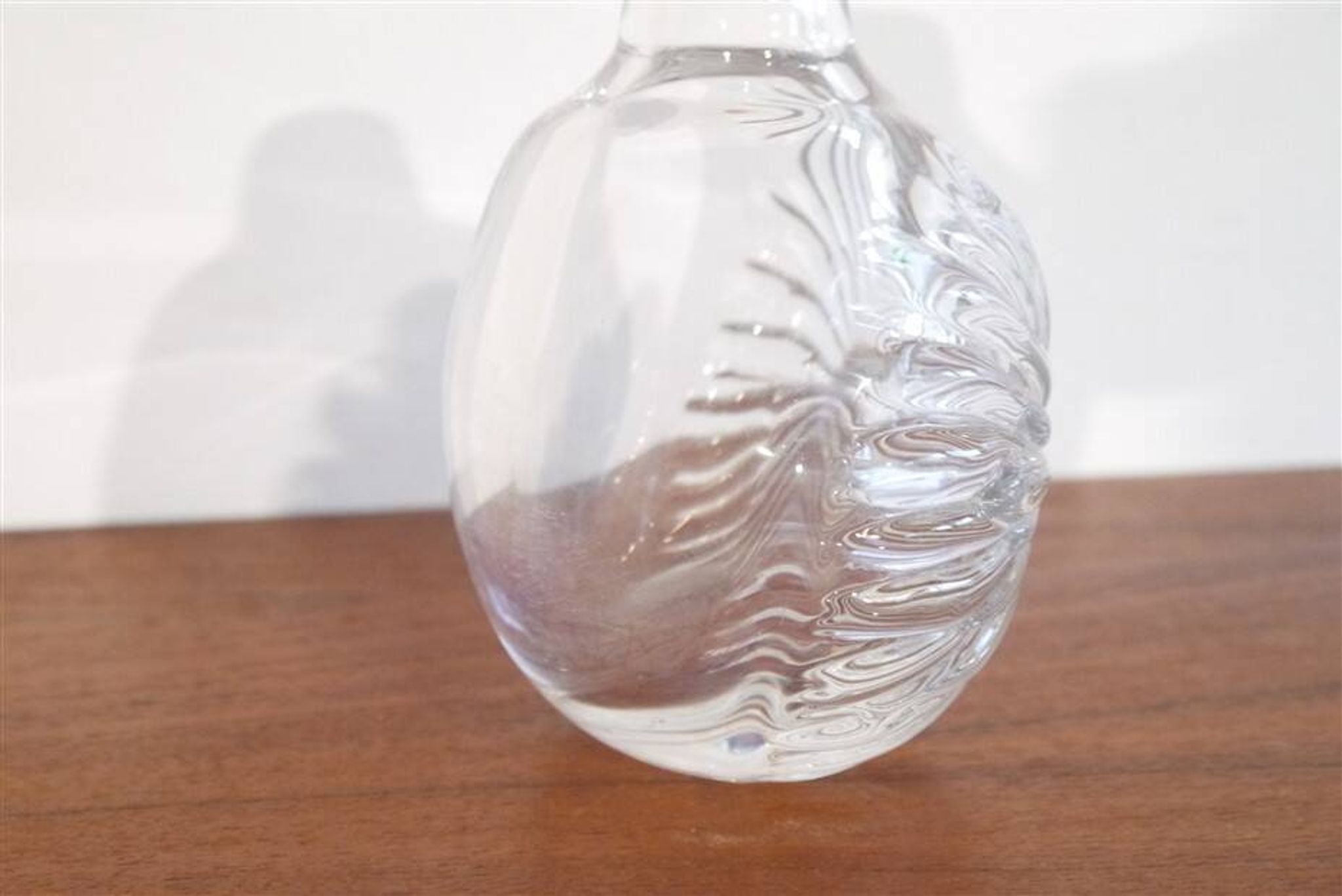 Vase finlandais en verre souflé 1960