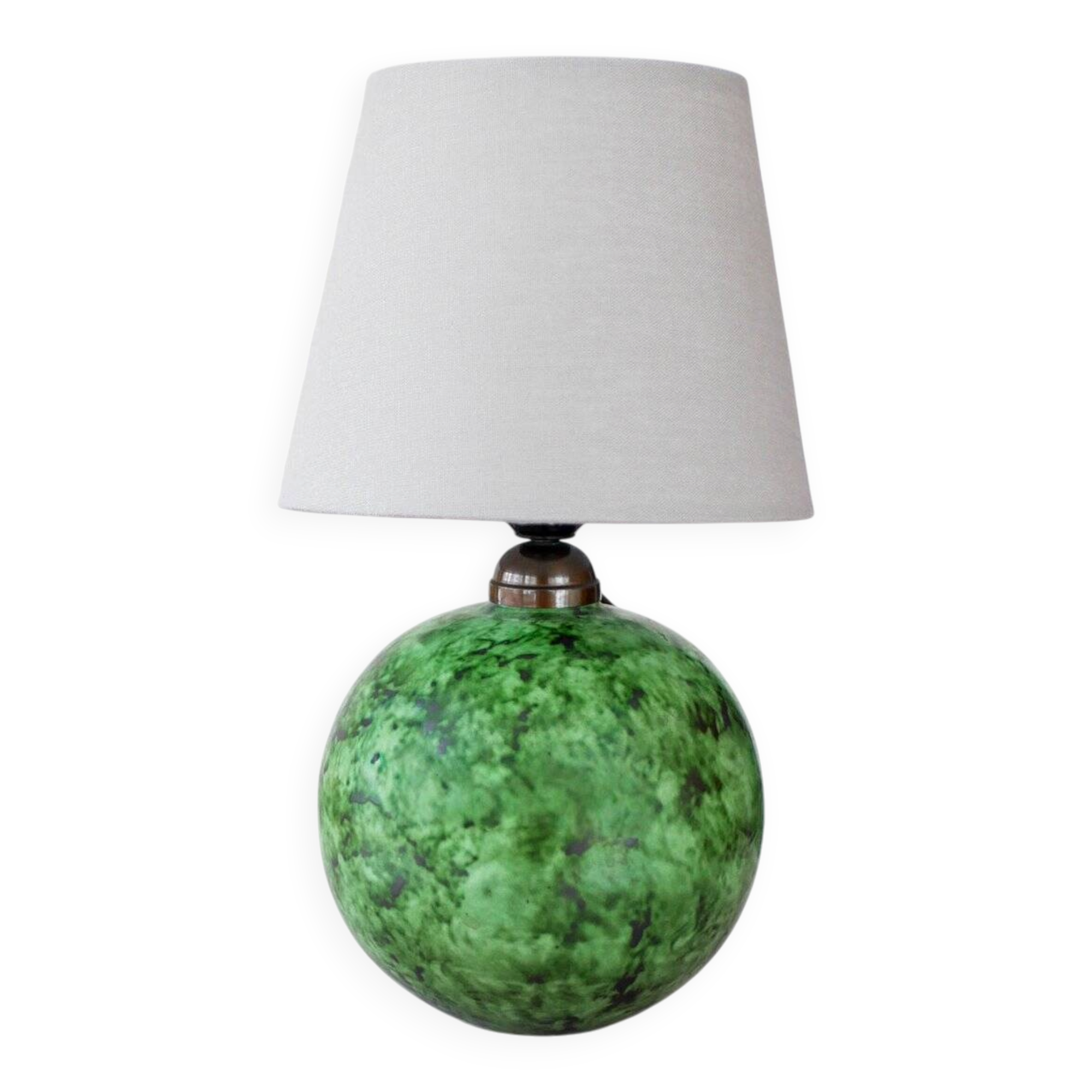Scandinavian Art Deco table lamp in ceramic by Erik Mornils for Nittsjö, 1930s