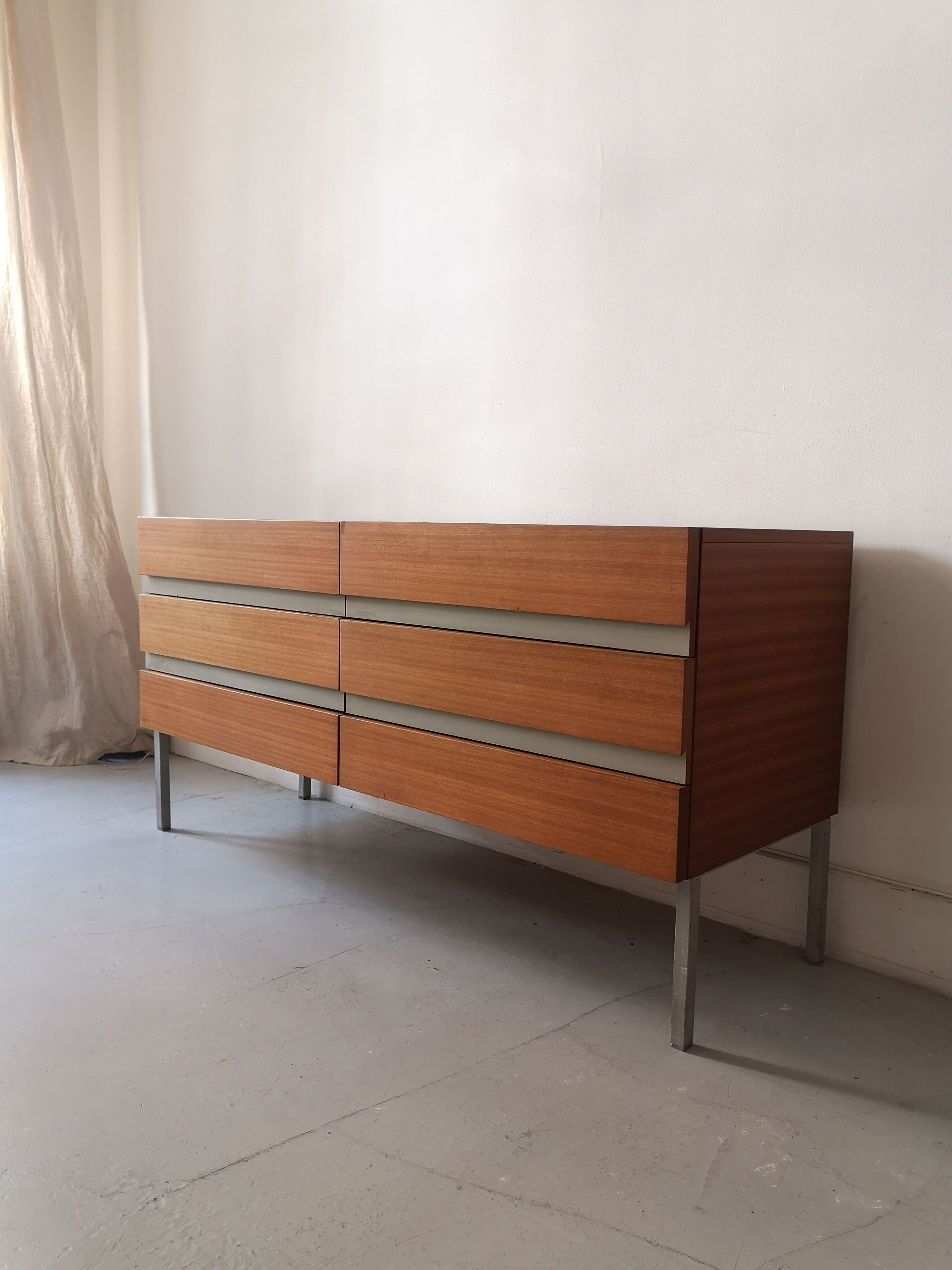Wooden sideboard mid century, 1960